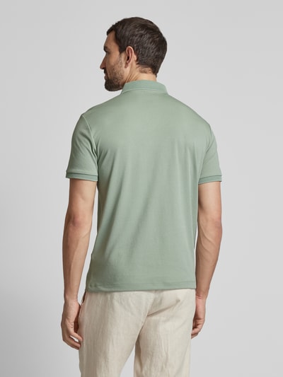 SELECTED HOMME Poloshirt mit kurzem Reißverschluss Hellgruen 5