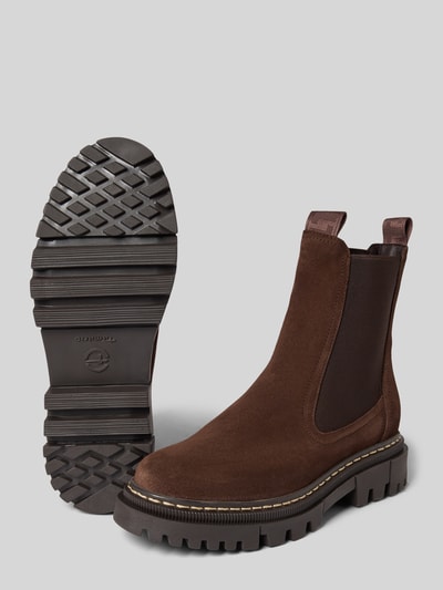 Tamaris Chelsea Boots aus echtem Rindsleder Dunkelbraun 4