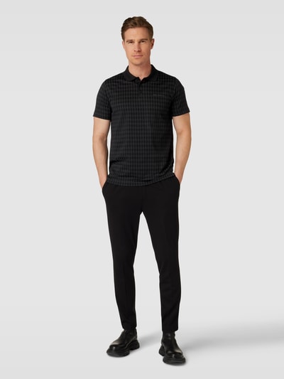 Karl Lagerfeld Poloshirt mit Logo-Muster Black 1