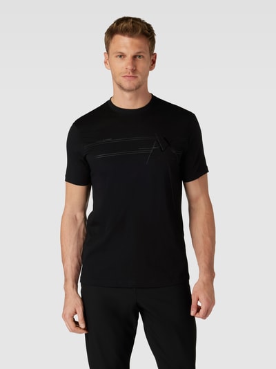 ARMANI EXCHANGE T-shirt met labelprint Zwart - 4