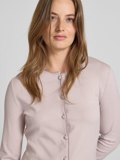 Marc Cain Gebreid jack van viscosemix met ronde hals Kit - 3