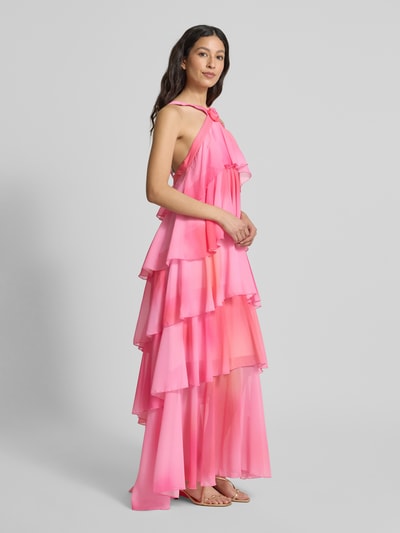 Vero Moda A-Linien Abendkleid mit tiefem Rückenausschnitt Modell 'FELICIA' Rosa 1