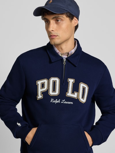 Polo Ralph Lauren Sweatshirt mit Label-Stitching Marine 3