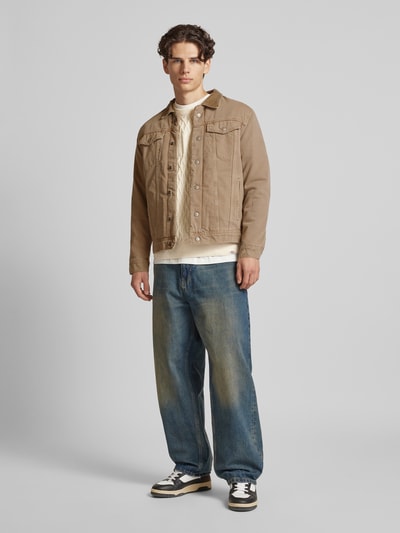 Jack & Jones Jeansjacke mit Brusttaschen Modell 'JEAN' Beige 1