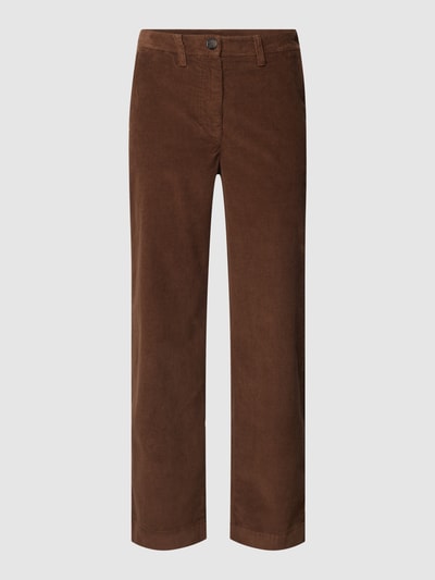 Marc O'Polo Corduroy broek met stretch, model 'LANDE' Middenbruin - 2