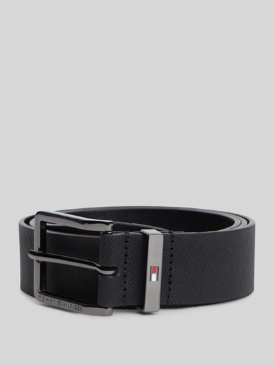 Tommy Hilfiger Gürtel aus echtem Leder Modell 'OLIVER SAFFIANO 3.5' BLACK 1