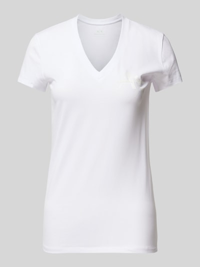 ARMANI EXCHANGE T-shirt met labelprint Offwhite - 2