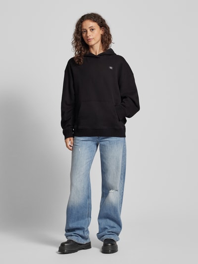 Calvin Klein Jeans Hoodie mit Label-Patch Black 1