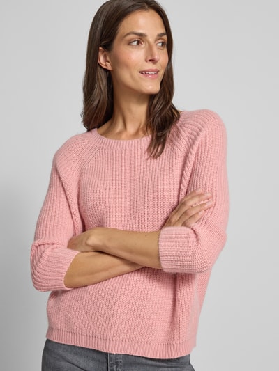 Weekend Max Mara Regular Fit Strickpullover mit Woll-Anteil Modell 'XENO' Hellrosa 3