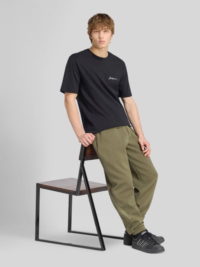 adidas Sportswear Relaxed Fit Sweathose aus Baumwoll-Mix  Oliv 1