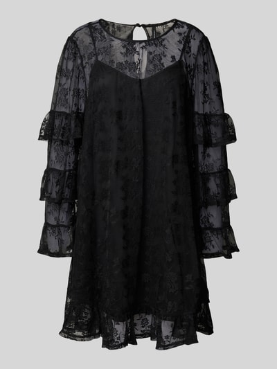VERO MODA Oversized Freizeitkleid in semitransparenter Optik Modell 'CELINE' Black 2