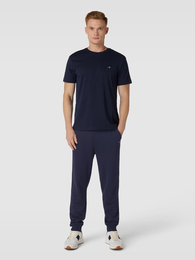 Gant Sweatpants mit Label-Stitching Modell 'SHIELD' Marine 1