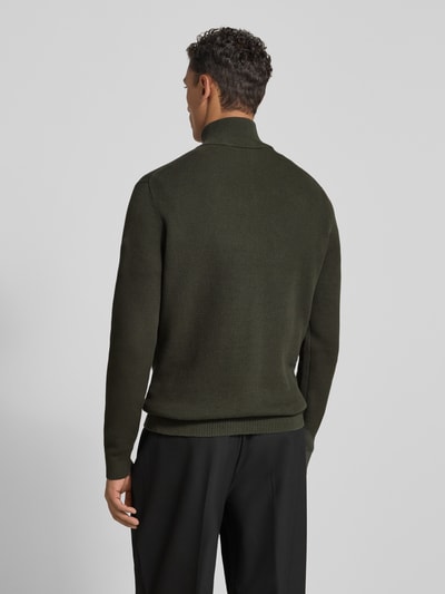 SELECTED HOMME Regular Fit Troyer aus reiner Baumwolle Modell 'DANE' Oliv 5