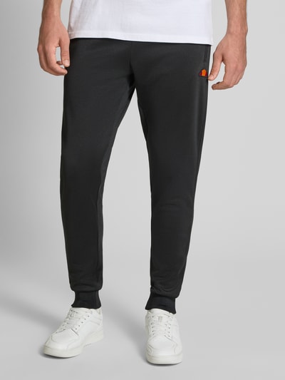 Ellesse Sweatpants met elastische band, model 'BERTONI' Zwart - 4