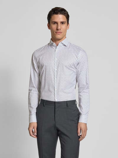 Jake*s Slim Fit Business-Hemd mit Haifischkragen Weiss 4