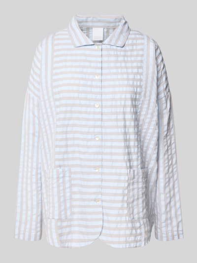 CCDK Copenhagen Góra od piżamy z listwą guzikową model ‘Amanda’ Jasnoniebieski 1