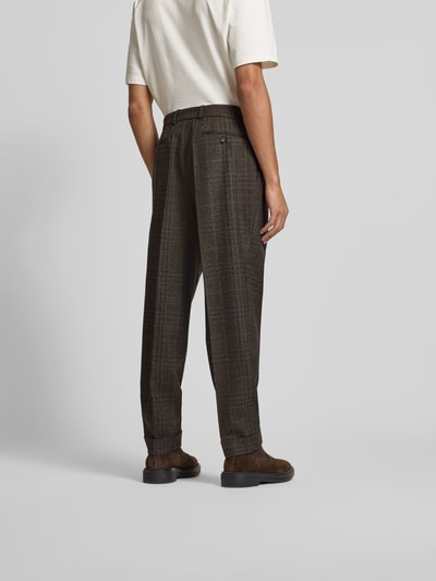 Officine Générale Stoffhose mit Gesäßtaschen Mittelbraun 5