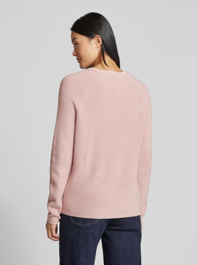 Tommy Hilfiger Strickpullover mit Logo-Stitching Rosa 5