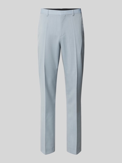 HUGO Super Slim Fit Anzughose aus Schurwoll-Mix Modell 'HESTEN' Hellblau 2