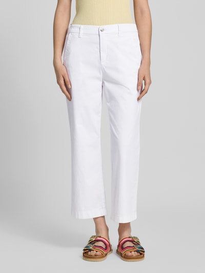 MAC Capribroek met paspelzakken aan de achterkant Wit - 4