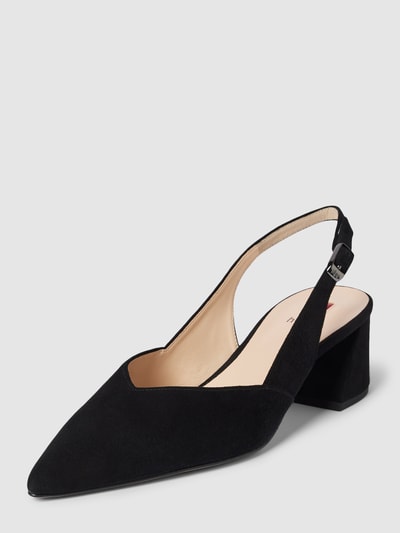 Högl Pumps aus Leder in unifarbenem Design Black 1