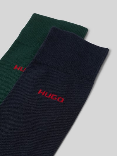 HUGO Kousen van katoenmix, per 2 paar Donkergroen - 2