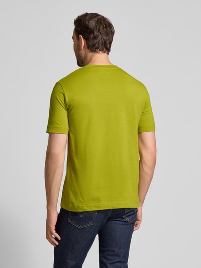 Marc O'Polo Regular fit T-shirt van puur katoen Mosterdgeel - 5
