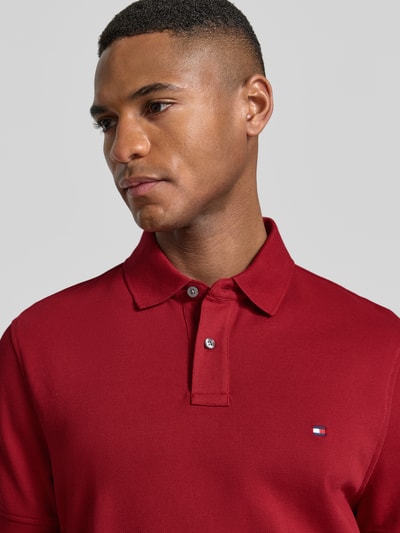 Tommy Hilfiger Regular Fit Poloshirt aus Baumwoll-Mix Rot 3