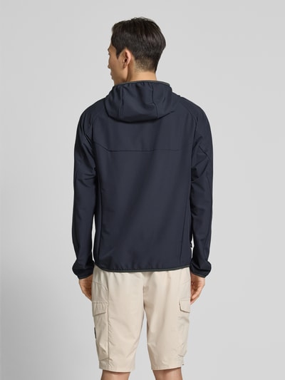 BOSS Green Jack met labelprint, model 'Commuter' Marineblauw - 5