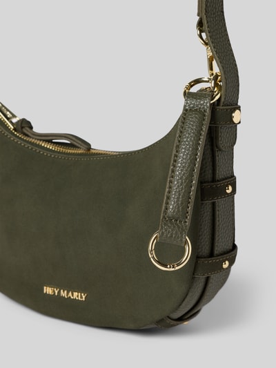 Hey Marly Handtasche aus Rindsleder Modell 'Lifetime Sister Suede' Dunkelgruen 3