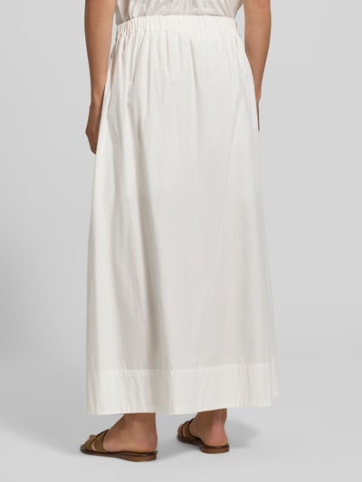 Selected Rozkloszowana spódnica maxi z czystej bawełny model 'BLAIR' Biały 5