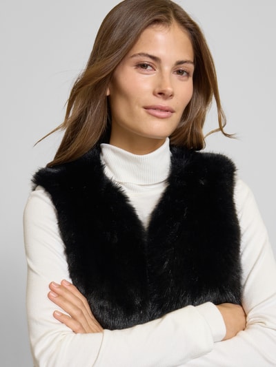 Zero Gilet van imitatiebont Zwart - 3