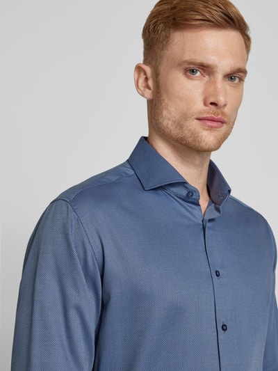 Eterna Regular Fit Business-Hemd mit Haifischkragen Jeansblau 3