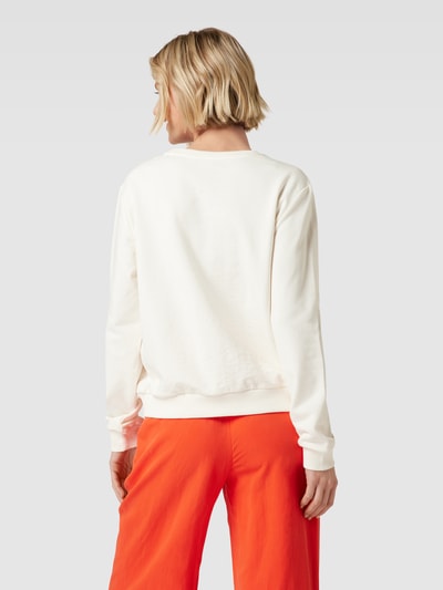 Saint Tropez Sweatshirt met motiefstitching, model 'Tess' Ecru - 5