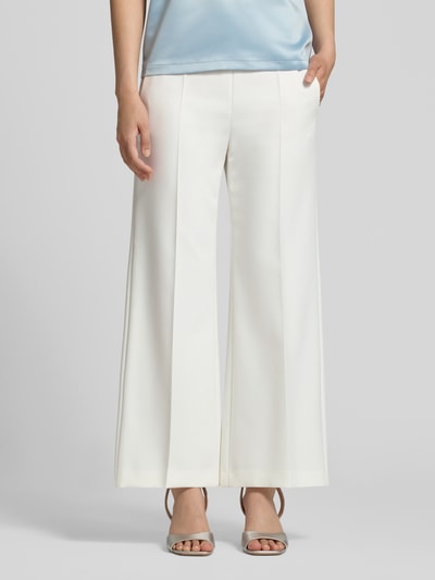 windsor. Slim Fit Culotte mit Bügelfalten Offwhite 4
