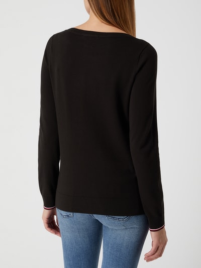 Tommy Hilfiger Pullover mit U-Boot-Ausschnitt Black 5