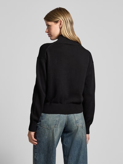 Calvin Klein Jeans Strickpullover mit gerippten Abschlüssen Black 5