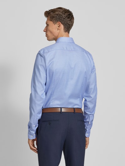 Jake*s Slim fit zakelijk overhemd met kentkraag Koningsblauw - 5