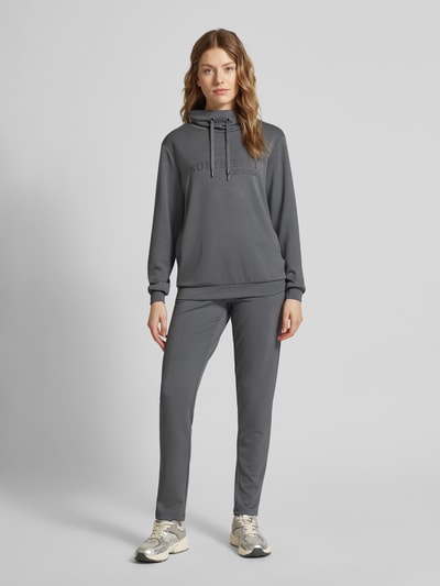 Soyaconcept Slim fit sweatpants met tunnelkoord, model 'BANU' Middengrijs - 1