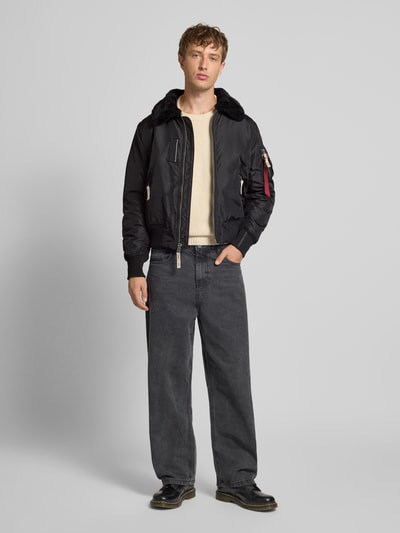 Alpha Industries Jacke mit Reißverschluss Modell 'INJECTOR' Anthrazit 1