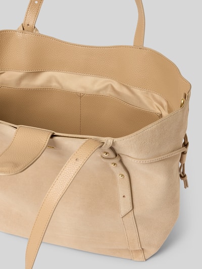 Hey Marly Handtasche mit Label-Applikation Modell 'Pretty Wonder' Sand 5