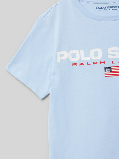 Polo Sport T-Shirt mit Label-Print Bleu 2