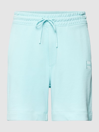 BOSS Orange Sweatshorts mit Logo-Stitching Modell 'SEWALK' Mint Melange 2