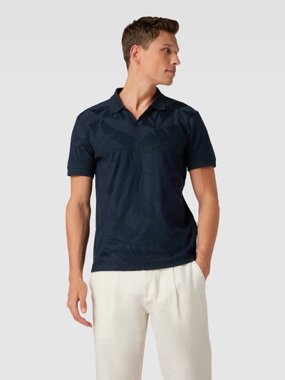 Tom Tailor Poloshirt mit Allover-Print Marine 4