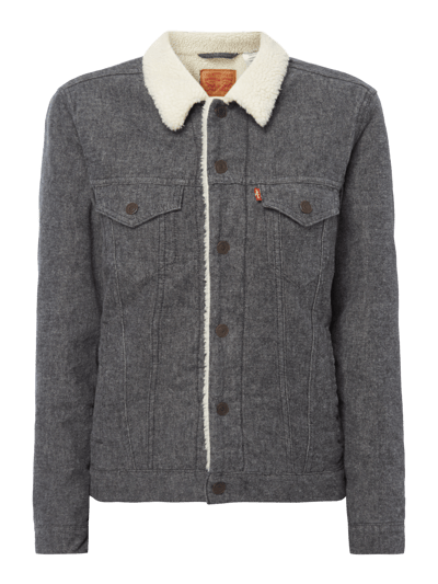 Levi's® Sherpa Trucker Jacket mit Teddyfutter Mittelgrau 2