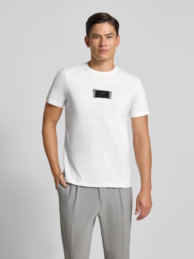 Antony Morato T-shirt met labelprint Wit - 4