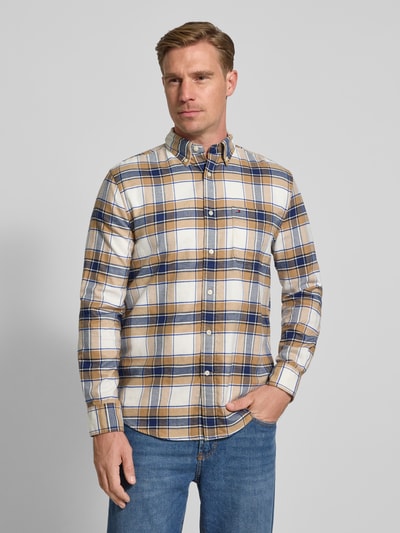 Tommy Hilfiger Regular fit flanellen overhemd van puur katoen Offwhite - 4