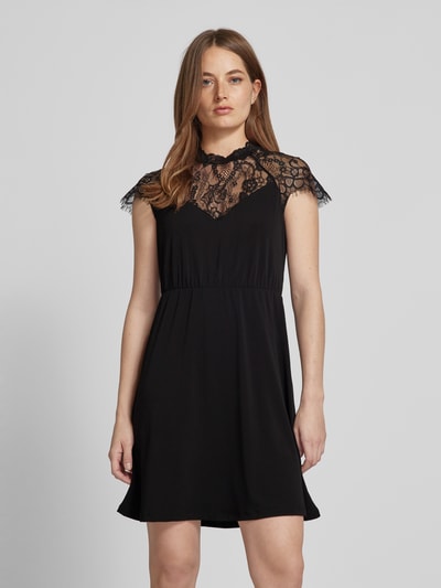 Vero Moda Minikleid mit Spitzenbesatz Modell 'MILLA' Black 4