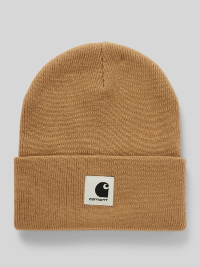 Carhartt Work In Progress Beanie mit Label-Patch Modell 'ASHLEY' Camel 1