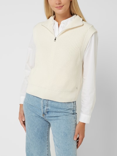 Tom Tailor Denim Spencer met opstaande kraag Offwhite - 4